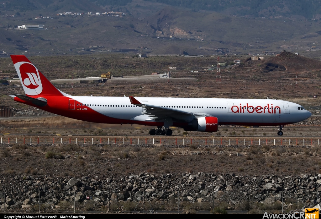 D-AERQ - Airbus A330-322 - Air Berlin