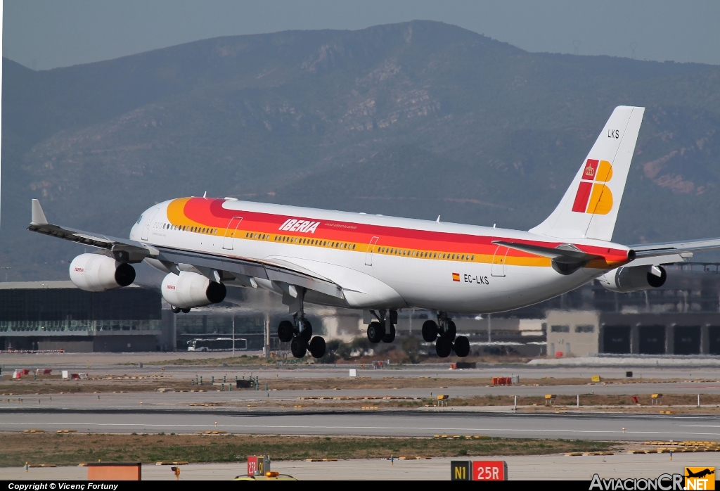 EC-LKS - Airbus A340-313X - Iberia