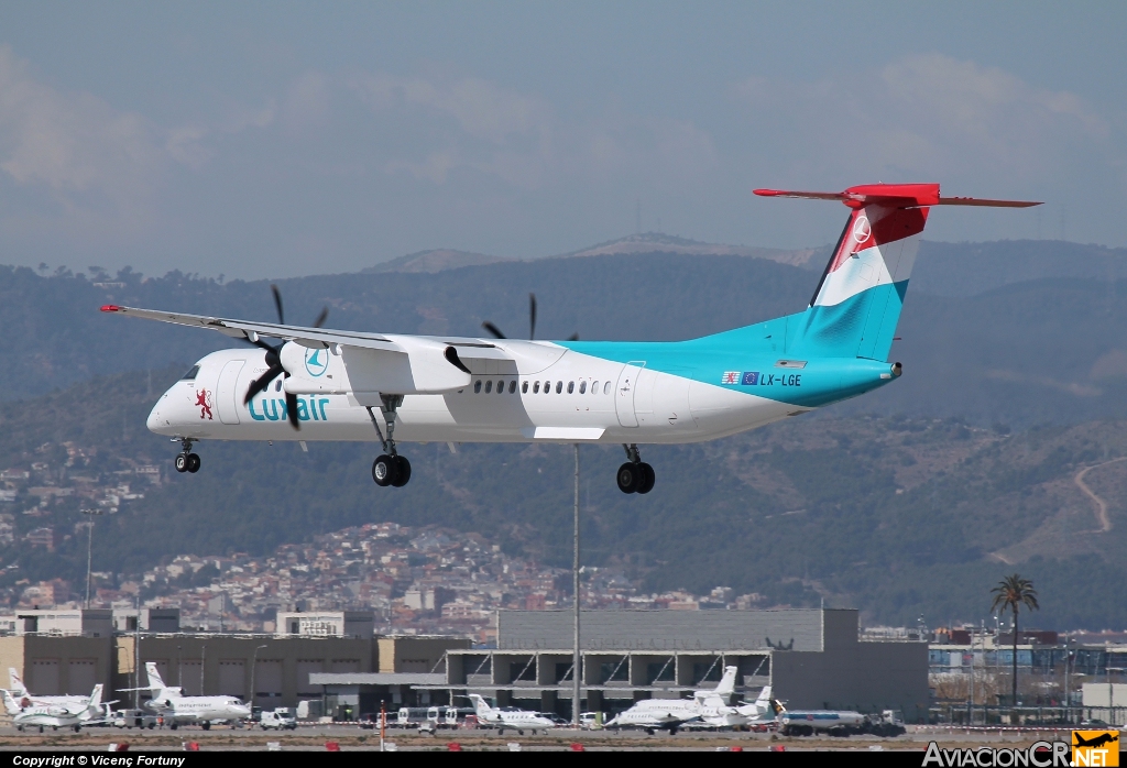 LX-LGE - De Havilland Canada DHC-8-402Q Dash 8 - LUXAIR