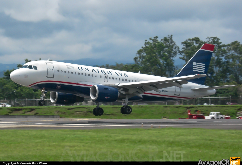 N748UW - Airbus A319-112 - US Airways