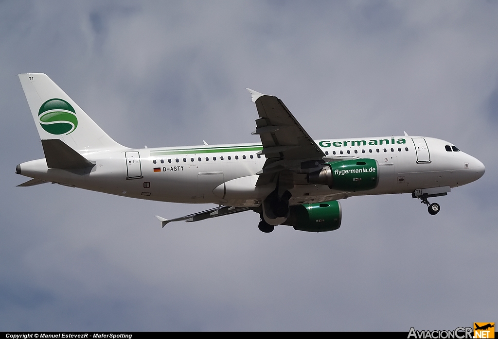 D-ASTY - Airbus A319-112 - Germania