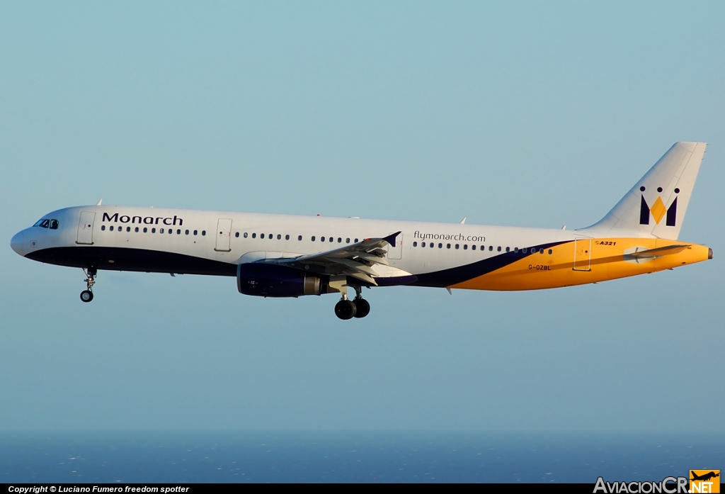 G-OZBL - Airbus 321-231 - Monarch Airlines