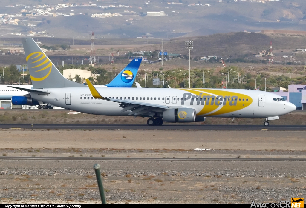 OY-PSB - Boeing 737-8Q8 - Primera Air Scandinavia