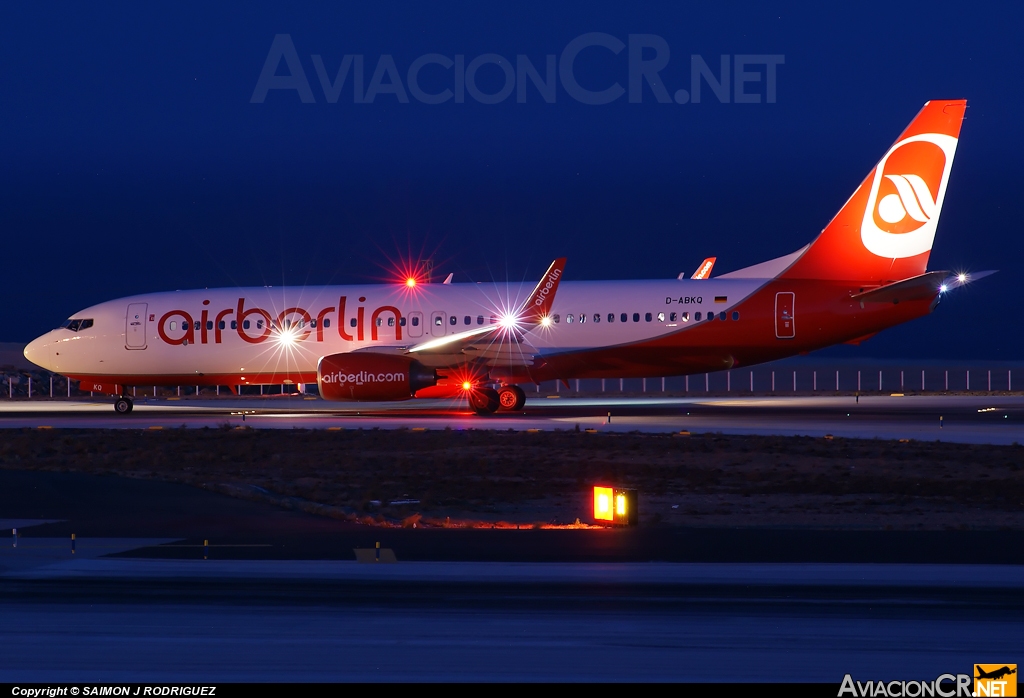 D-ABKQ - Boeing 737-8KJ - Air Berlin