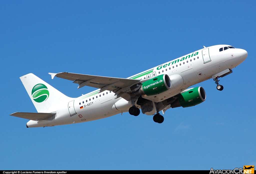 D-ASTY - Airbus A319-112 - Germania