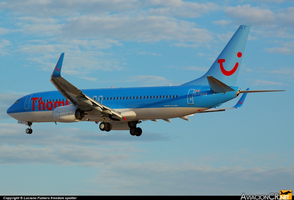 G-FDZZ - Boeing 737-8K5 - Thomson Airways