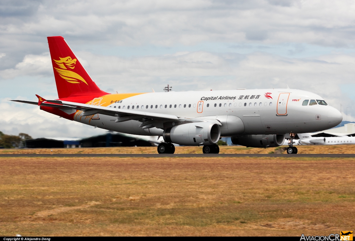 B-6418 - Airbus A319-133X CJ - Capital Airlines