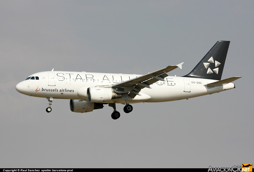 OO-SSC - Airbus A319-112 - Brussels airlines