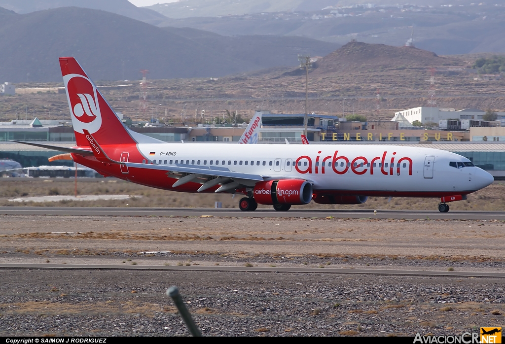 D-ABKD - Boeing 737-86J - Air Berlin