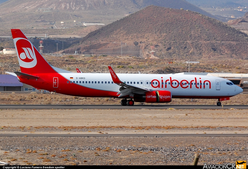 D-ABKD - Boeing 737-86J - Air Berlin