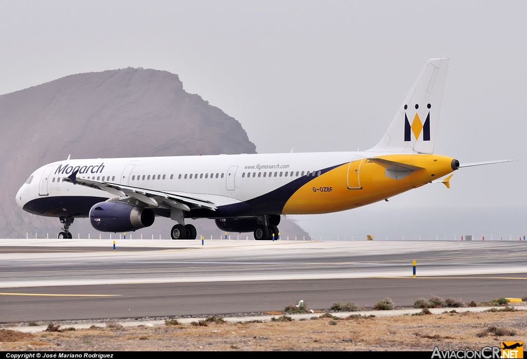 G-OZBF - Airbus A321-231 - Monarch Airlines