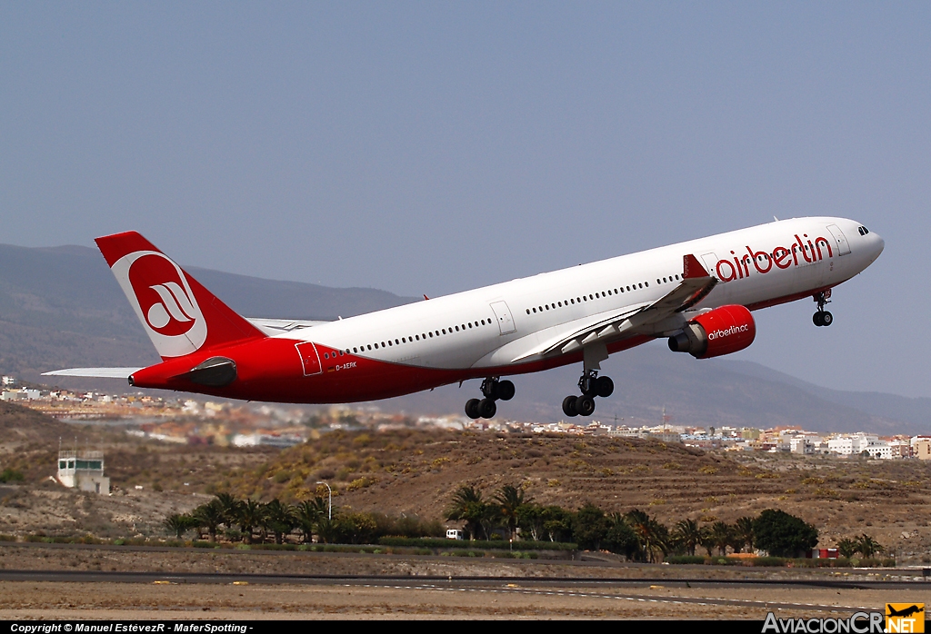 D-AERK - Airbus A330-322 - Air Berlin