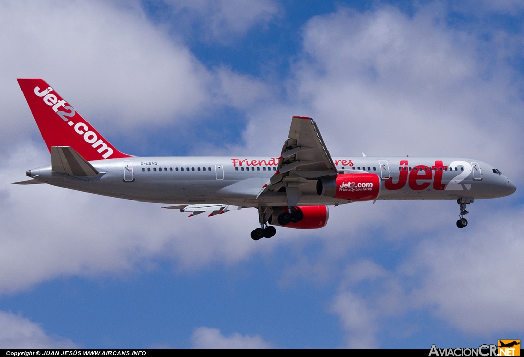 G-LSAG - Boeing 757-21B - Jet2.com