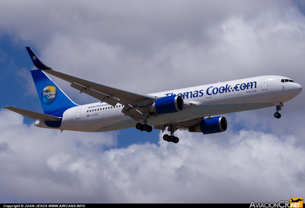 G-TCCB - Boeing 767-31K/ER - Thomas Cook Airlines