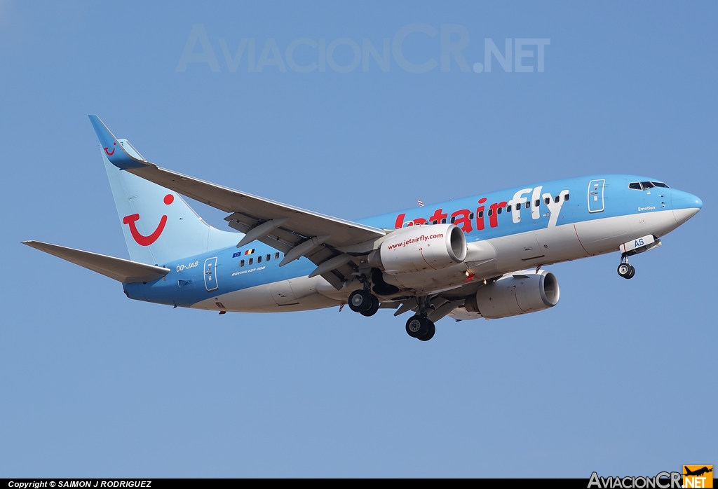 OO-JAS - Boeing 737-7K5 - Jetairfly