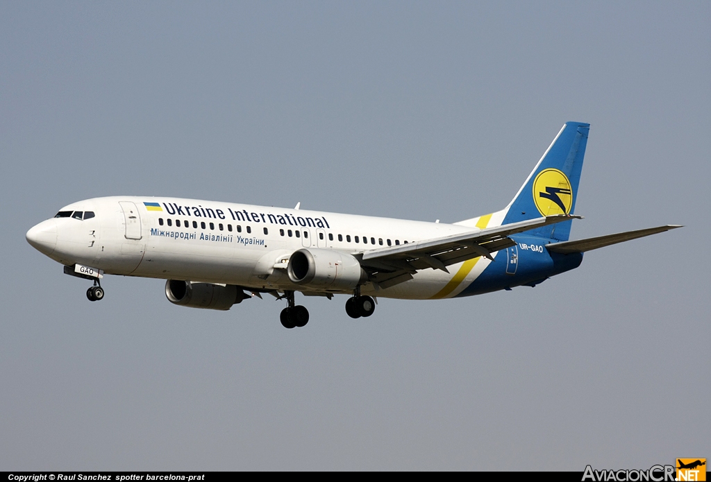 UR-GAO - Boeing 737-4Z9 - Ukraine International Airlines