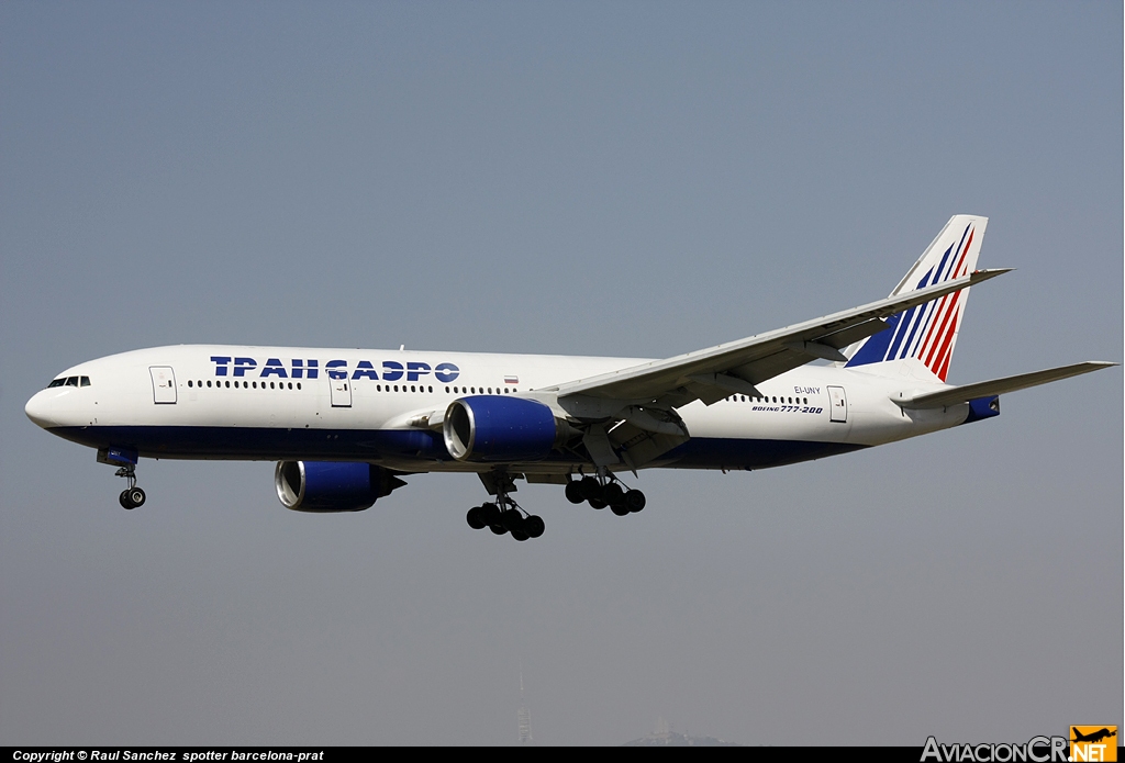 EI-UNY - Boeing 777-222 - Transaero Airlines