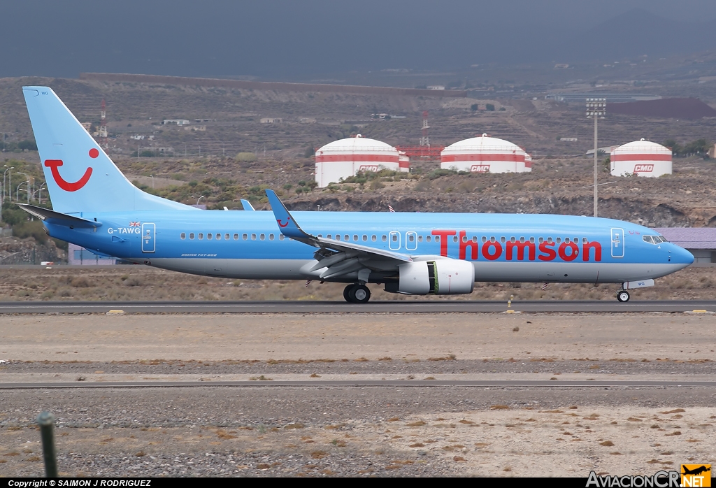 G-TAWG - Boeing 737-8K5 - Thomson Airways