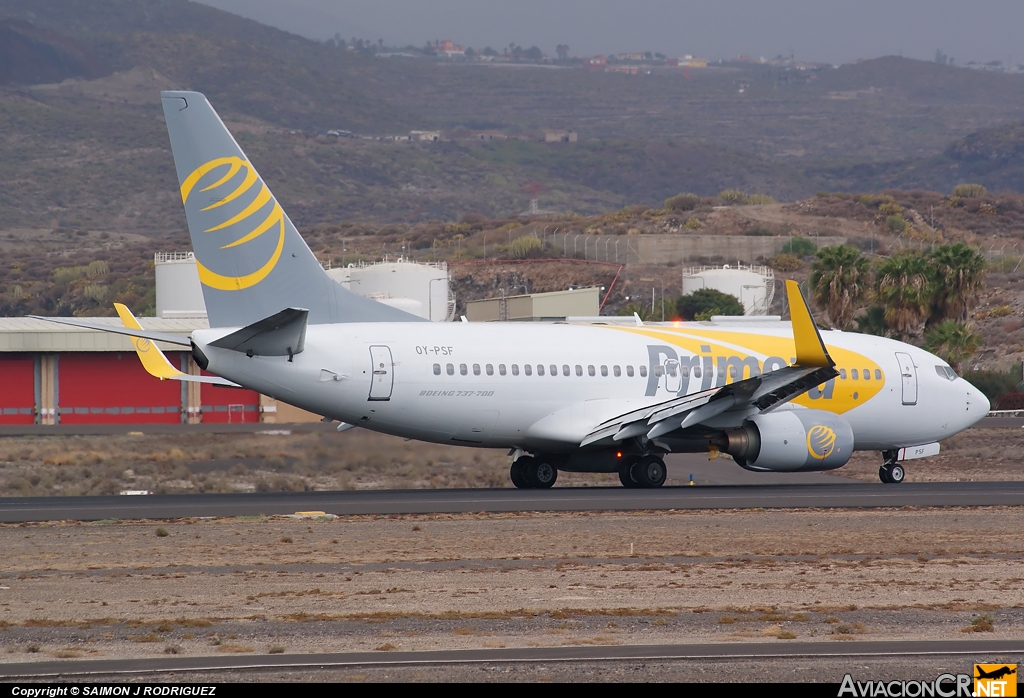 OY-PSF - Boeing 737-7Q8 - Primera Air Scandinavia