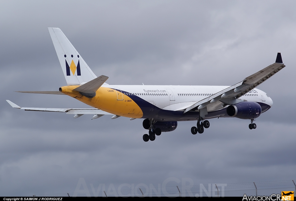 G-SMAN - Airbus A330-243 - Monarch Airlines