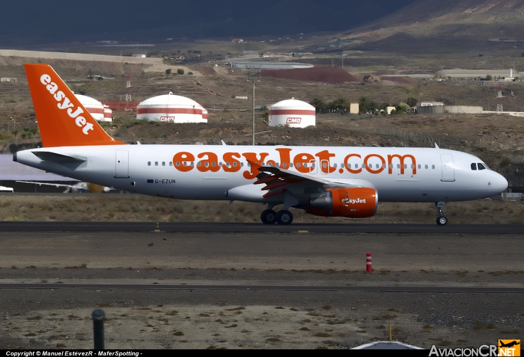 G-EZUN - Airbus A320-214 - EasyJet Airlines