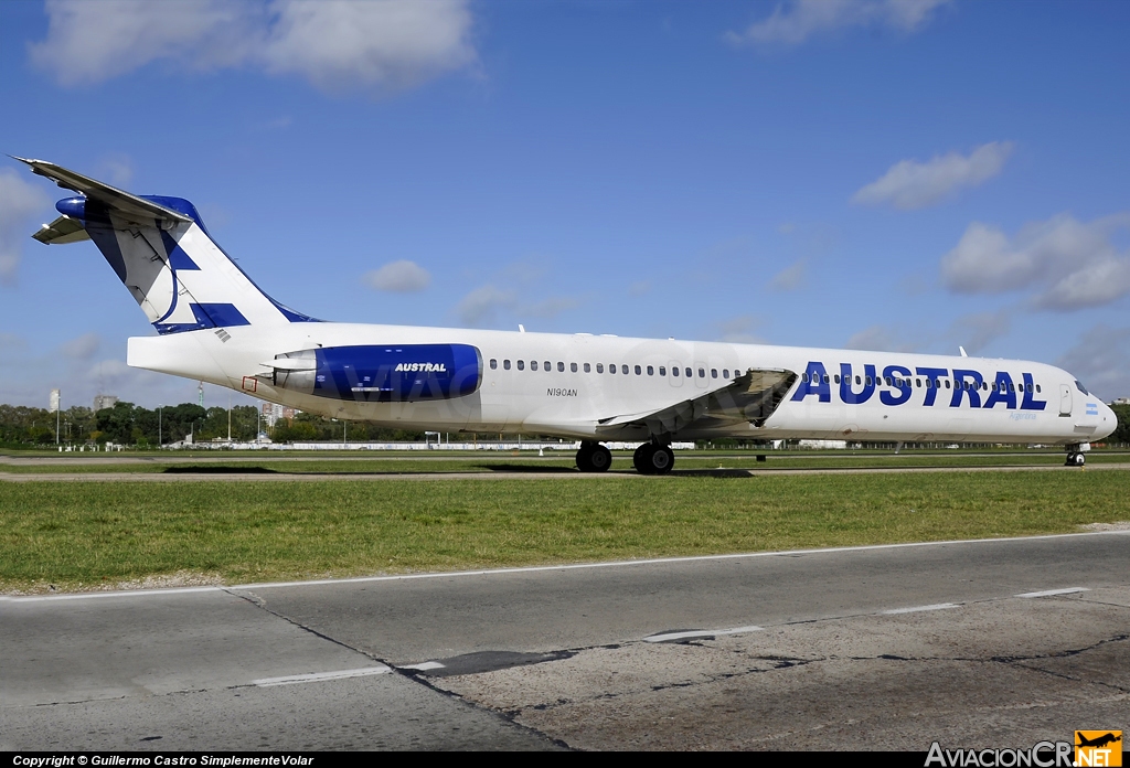 N190AN - McDonnell Douglas MD-83 (DC-9-83) - Austral Líneas Aéreas