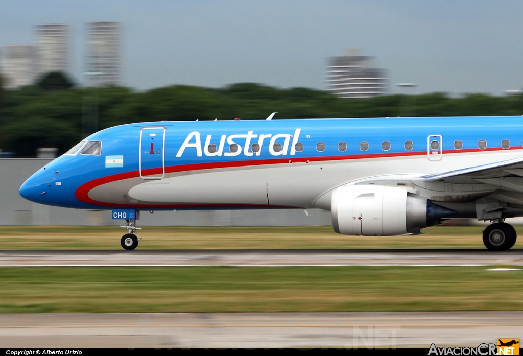 LV-CHQ - Embraer 190-100IGW - Austral Líneas Aéreas