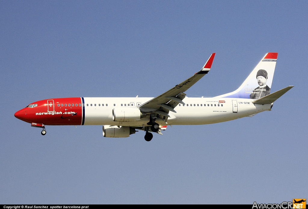 LN-DYK - Boeing 737-8JP - Norwegian Air Shuttle