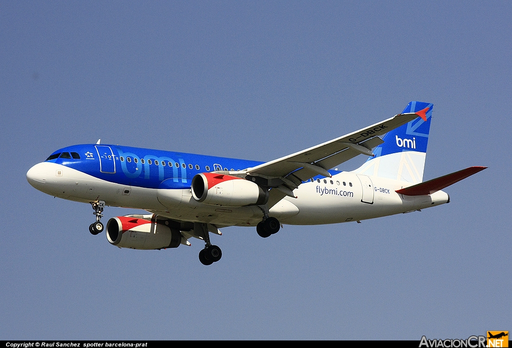 G-DBCK - Airbus A319-131 - BMI British Midland