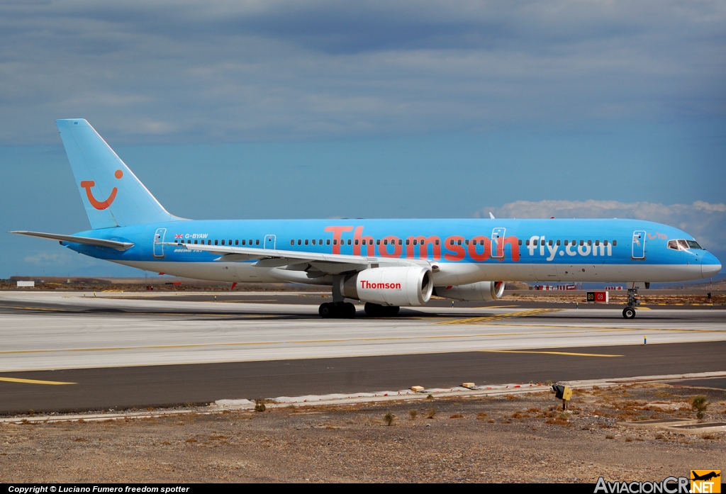 G-BYAW - Boeing 757-204 - Thomsonfly (Britannia Airways)