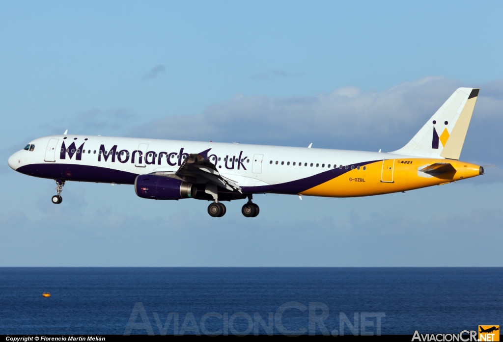G-OZBL - Airbus 321-231 - Monarch Airlines