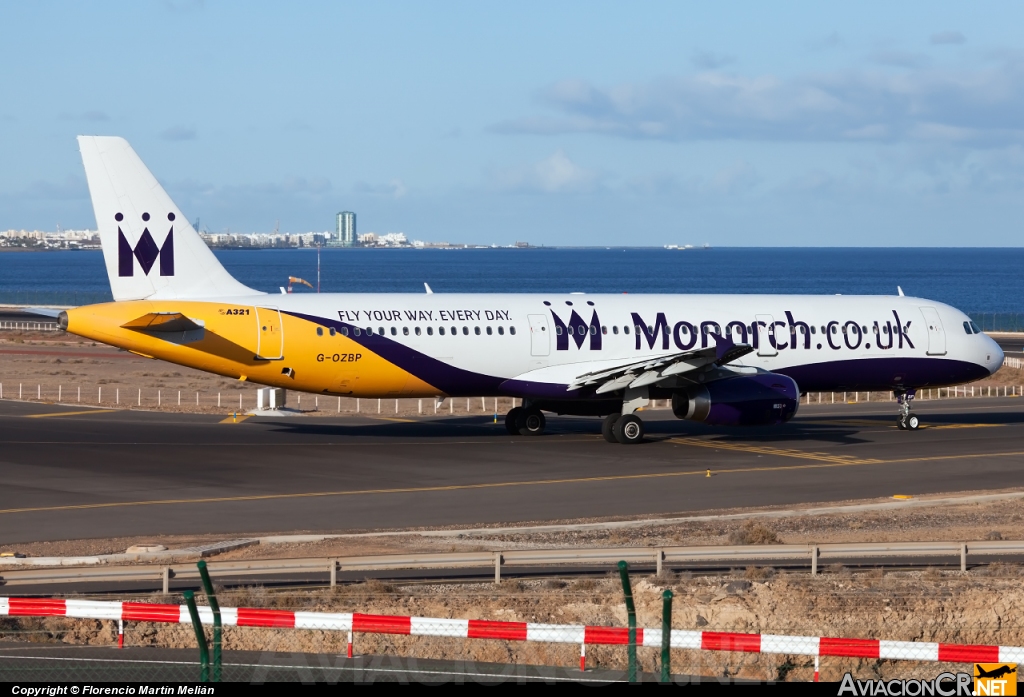 G-OZBP - Airbus A321-231 - Monarch Airlines