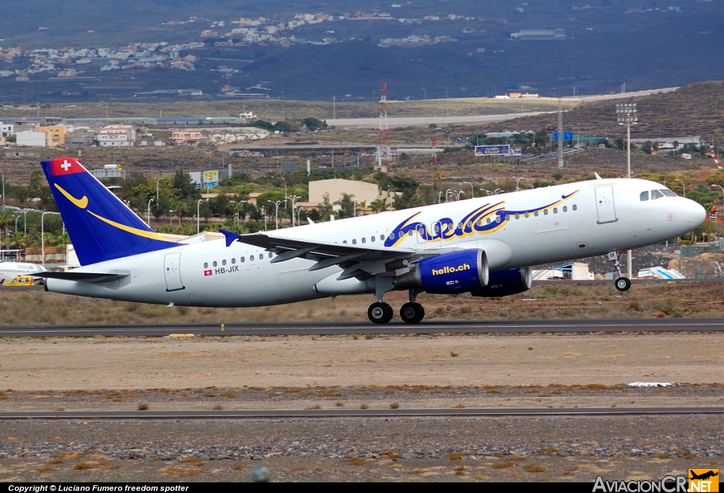 HB-JIX - Airbus A320-214 - Hello