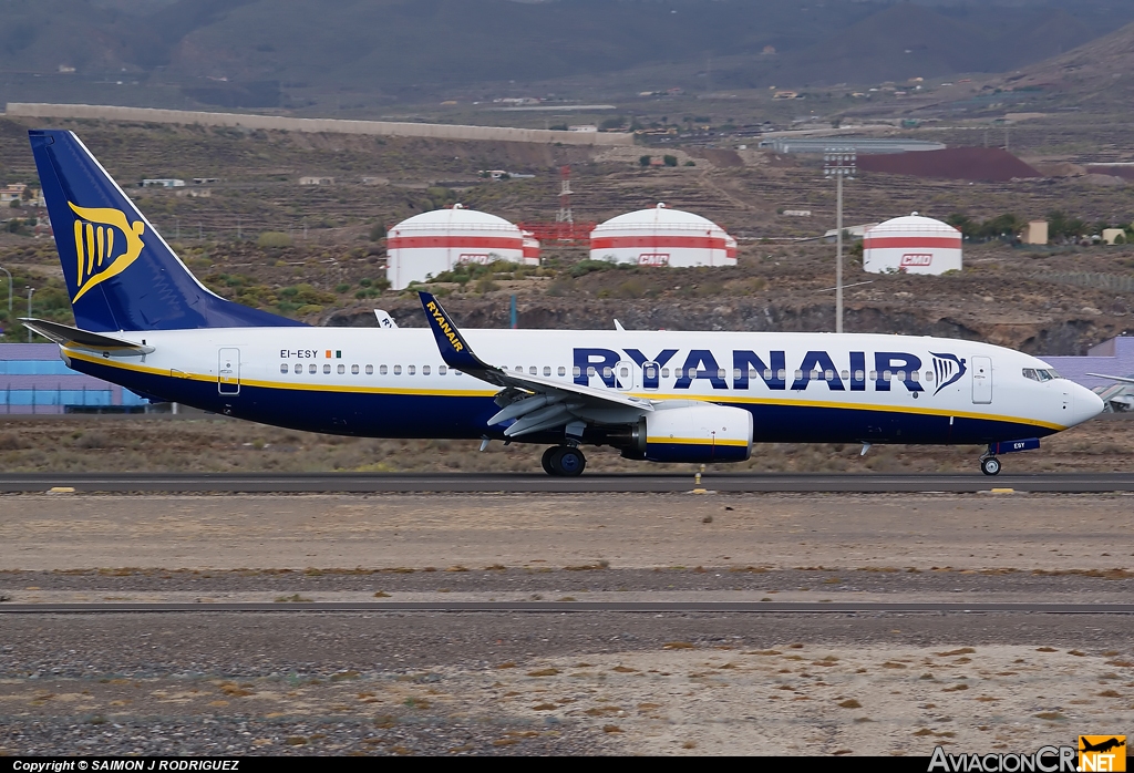 EI-ESY - Boeing 737-8AS - Ryanair