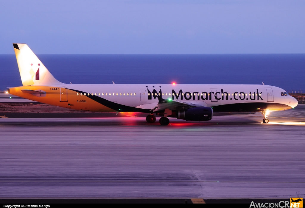 G-OZBL - Airbus 321-231 - Monarch Airlines
