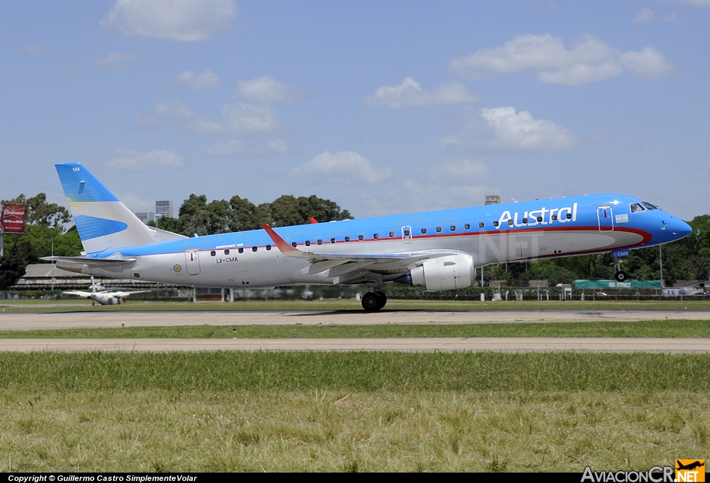 LV-CMA - Embraer 190-100IGW - Austral Líneas Aéreas