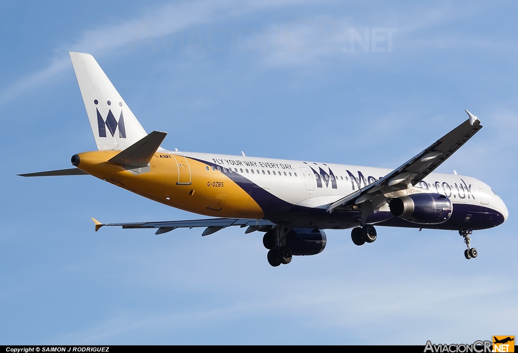 G-OZBS - Airbus A321-231 - Monarch Airlines