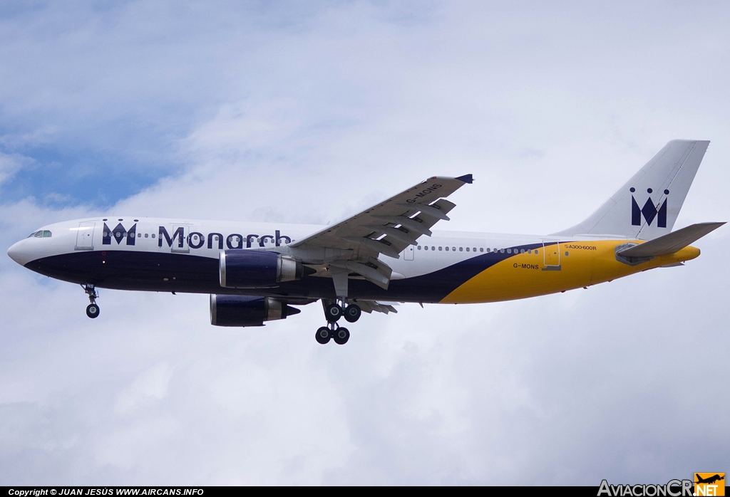 G-MONS - Airbus A300B4-605R - Monarch Airlines