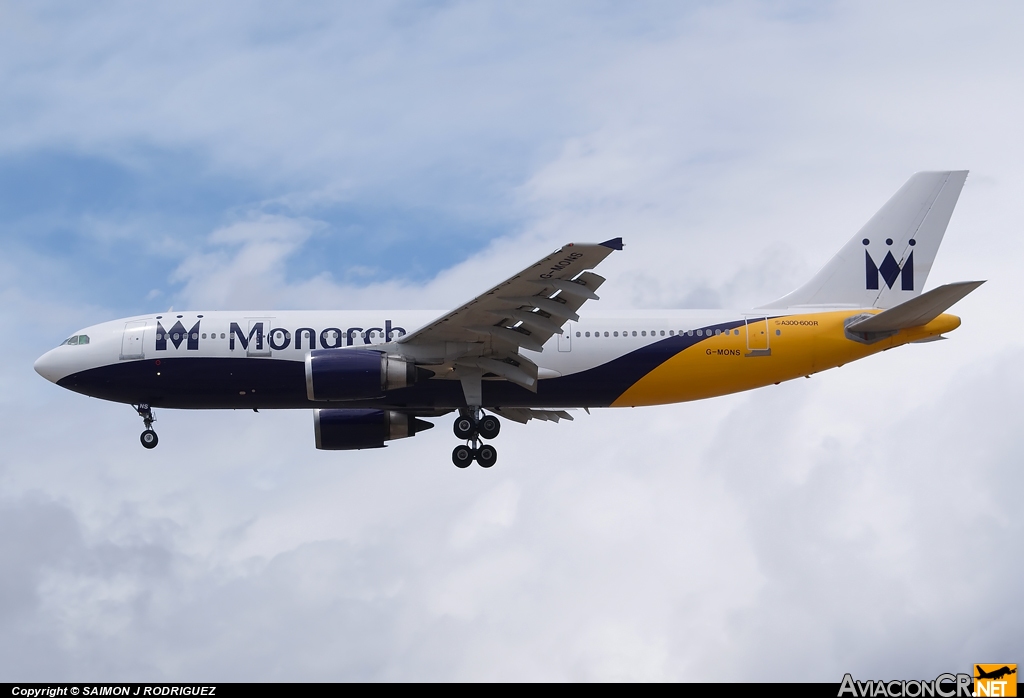 G-MONS - Airbus A300B4-605R - Monarch Airlines