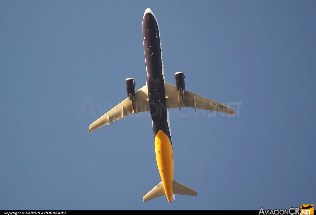 G-OZBI - Airbus A321-231 - Monarch Airlines