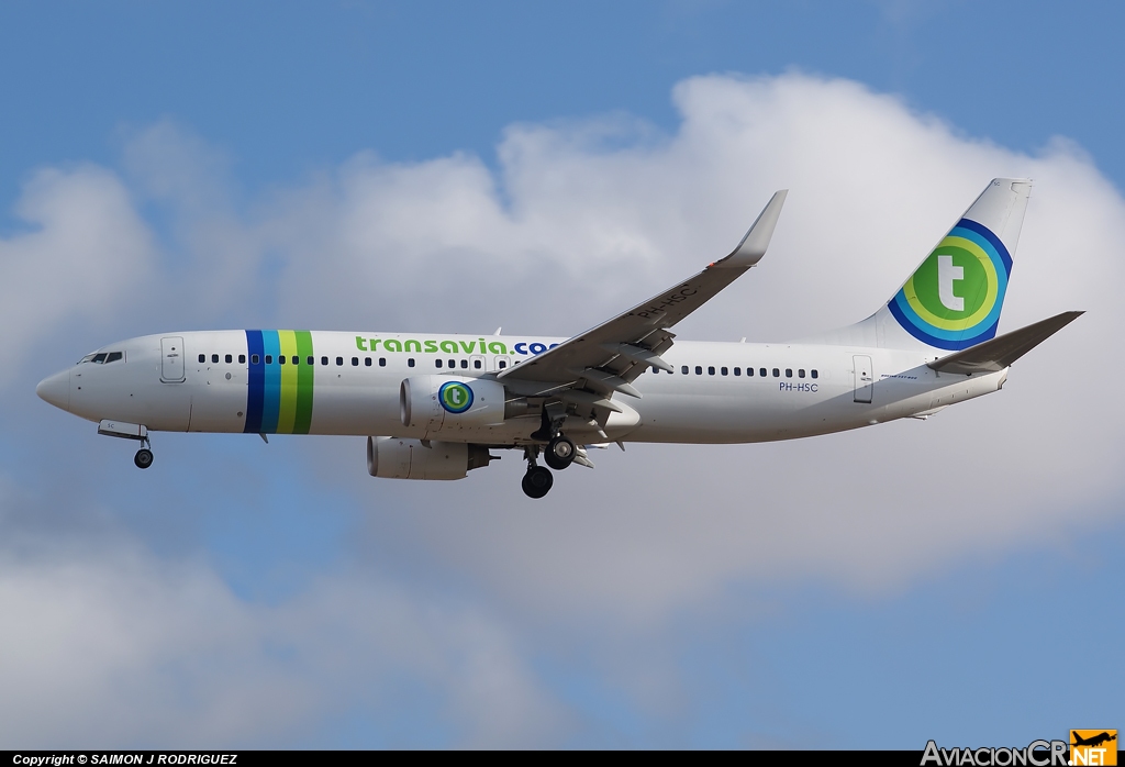 PH-HSC - Boeing 737-8K2 - Transavia Airlines