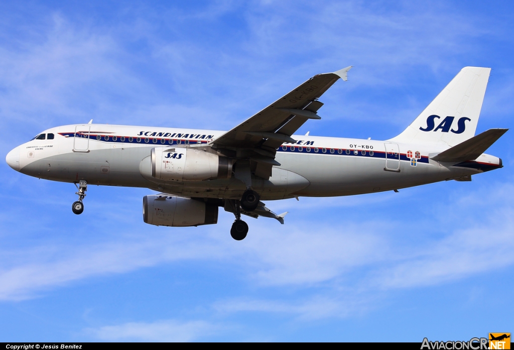OY-KBO - Airbus A319-131 - Scandinavian Airlines-SAS