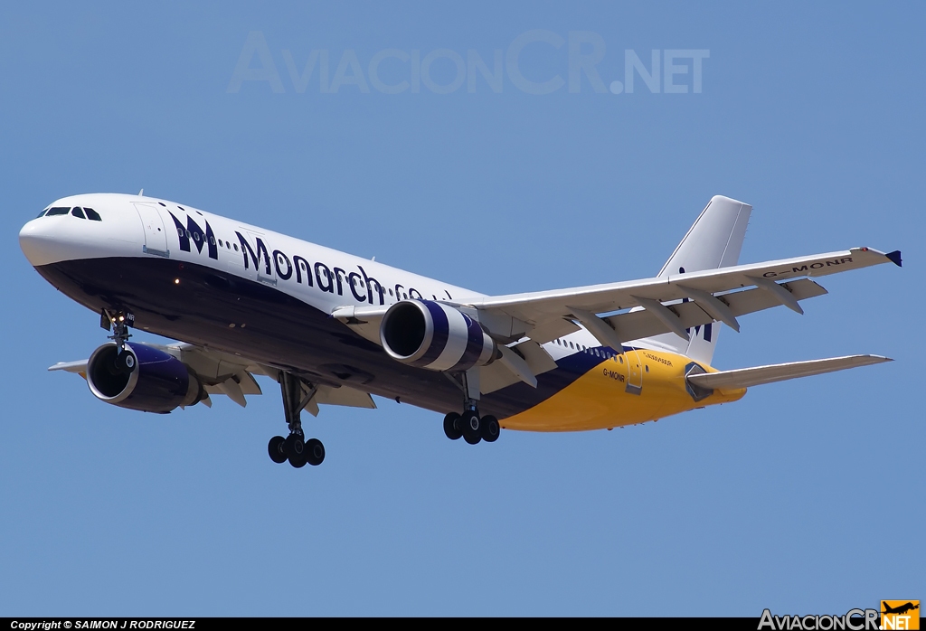 G-MONR - Airbus A300B4-605R - Monarch Airlines