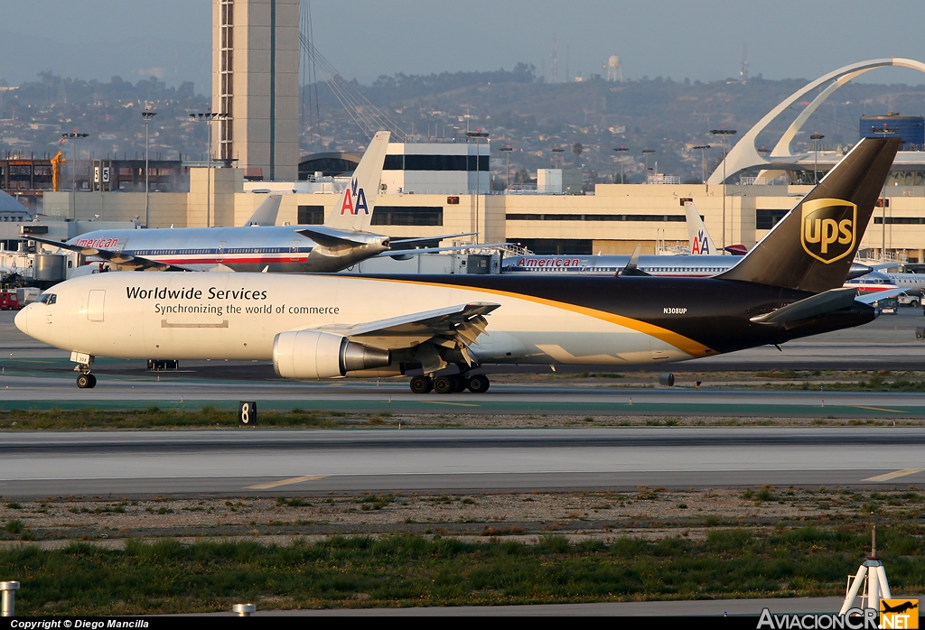 N308UP - Boeing 767-34AF/ER - United Parcel Service - UPS