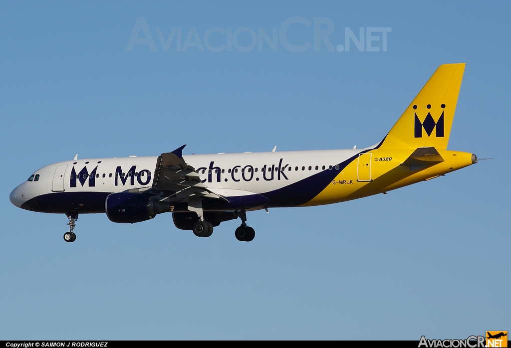 G-MRJK - Airbus A320-214 - Monarch Airlines