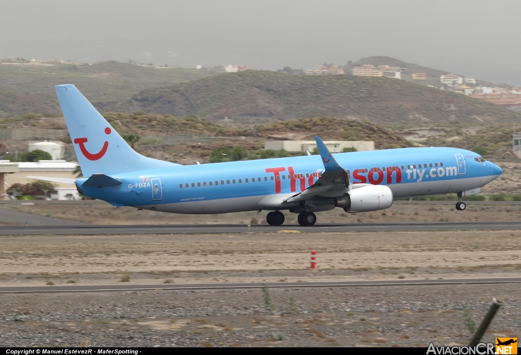 G-FDZA - Boeing	737-8K5 - Thomsonfly