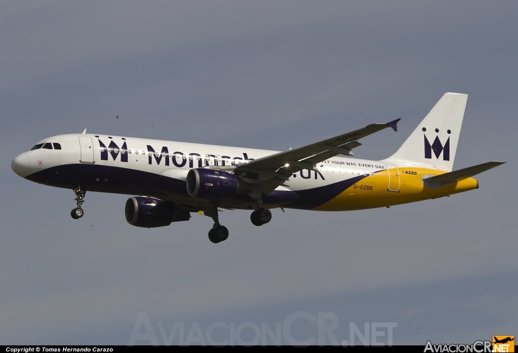 G-OZBB - Airbus A320-211 - Monarch Airlines