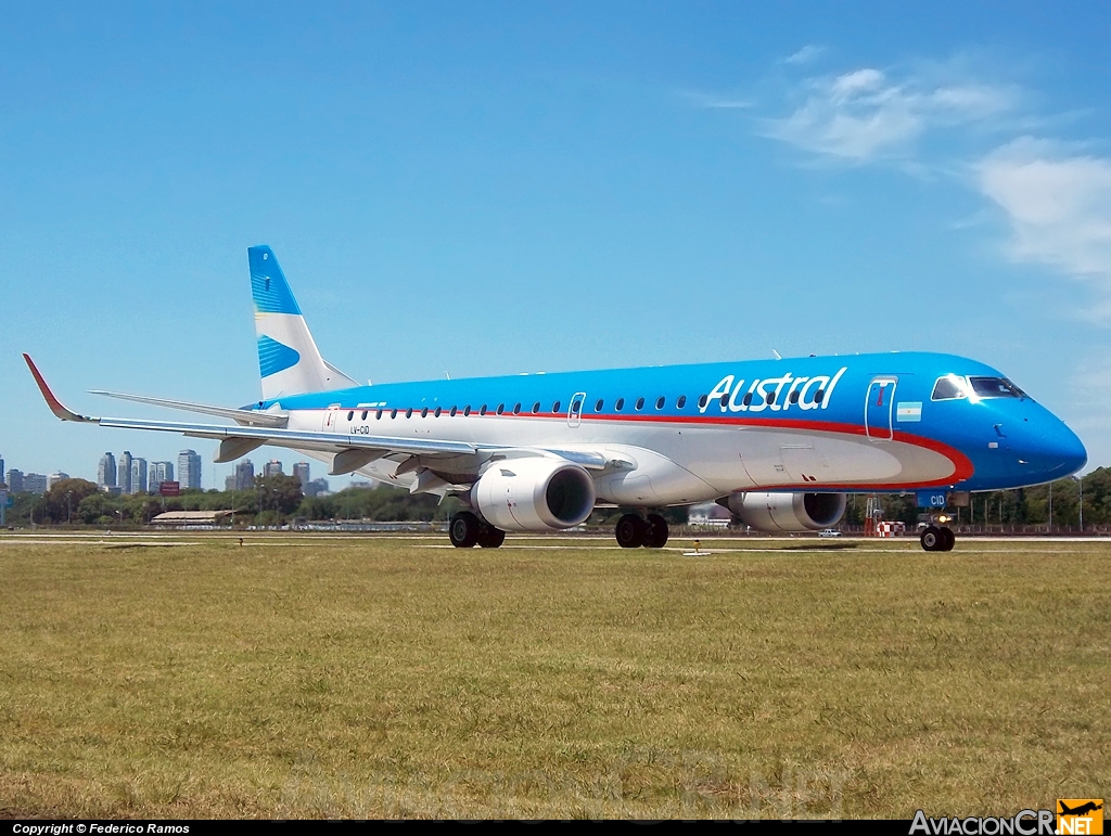 LV-CID - Embraer 190-100IGW - Austral Líneas Aéreas