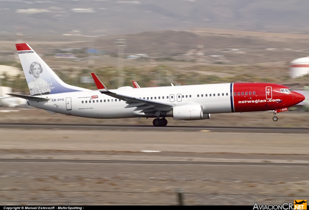 LN-DYG - Boeing 737-8JP - Norwegian Air Shuttle