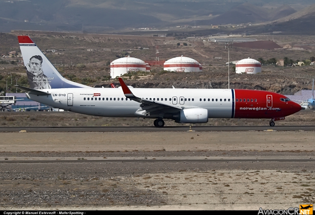 LN-DYQ - Boeing 737-8JP - Norwegian Air Shuttle